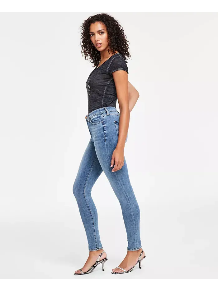 Женские джинсы 1981 Skinny GUESS — изображение 3 из 7, синий