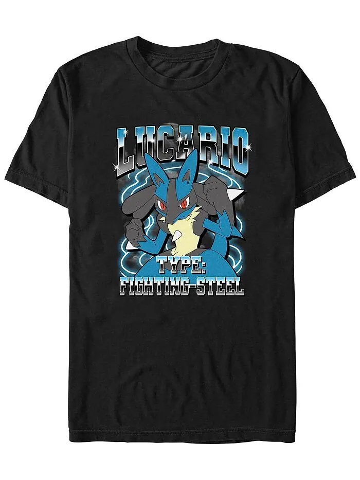 Мужская футболка Lucario Is He с коротким рукавом Fifth Sun — изображение 1 из 1, черный