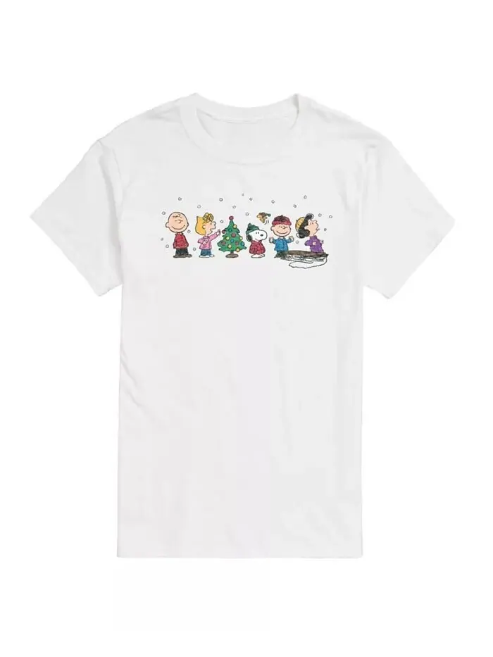 Мужская футболка с коротким рукавом Peanuts Holiday Lineup AIRWAVES — изображение 1 из 3, белый