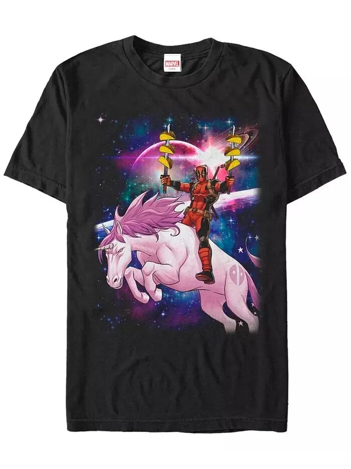 Мужская футболка с коротким рукавом Taco Unicorn Fifth Sun — изображение 1 из 3, черный
