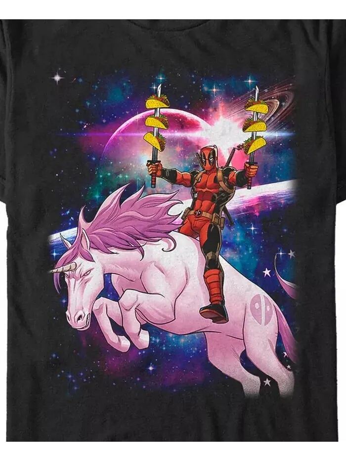 Мужская футболка с коротким рукавом Taco Unicorn Fifth Sun — изображение 3 из 3, черный