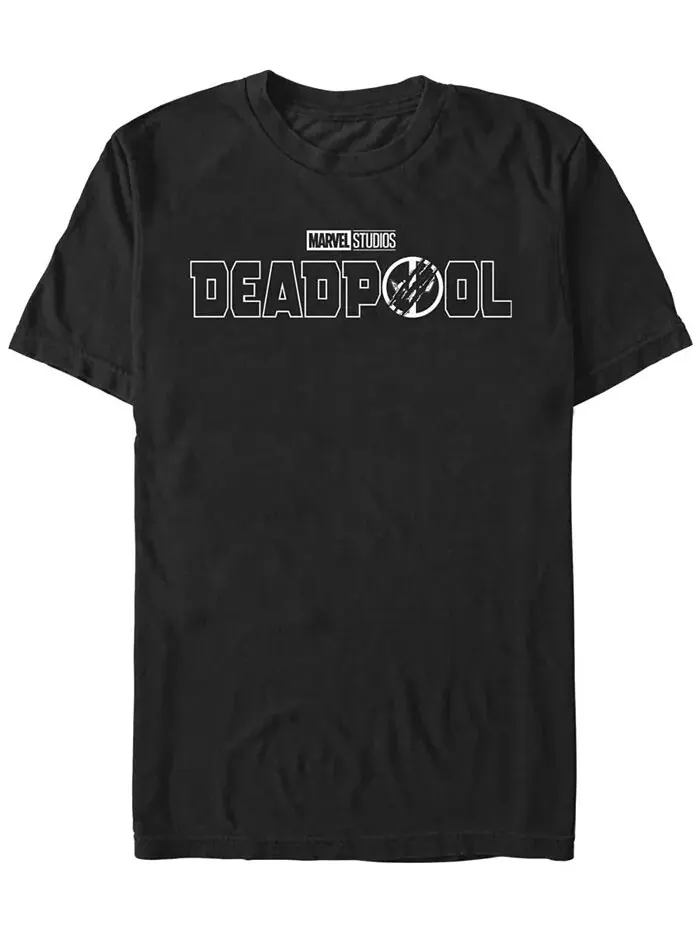 Мужская футболка с коротким рукавом и логотипом Deadpool 3 Line Fifth Sun — изображение 1 из 3, черный