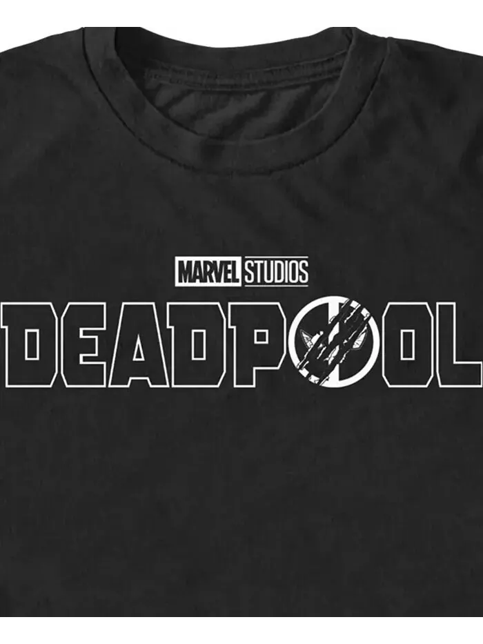 Мужская футболка с коротким рукавом и логотипом Deadpool 3 Line Fifth Sun — изображение 3 из 3, черный