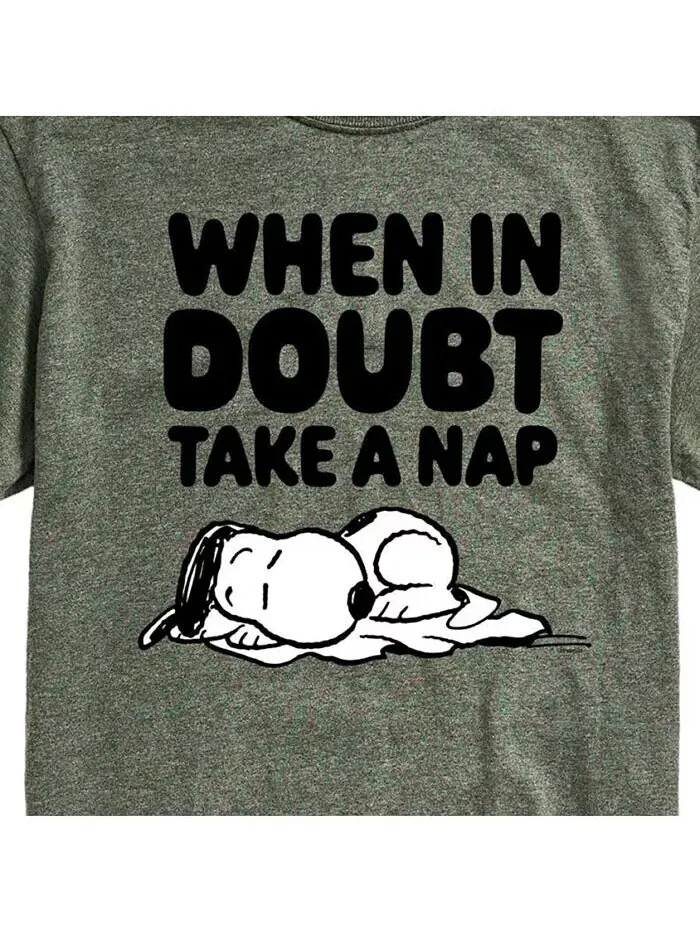 Мужская футболка с коротким рукавом Hybrid Apparel Peanuts Nap AIRWAVES — изображение 4 из 8, желтый