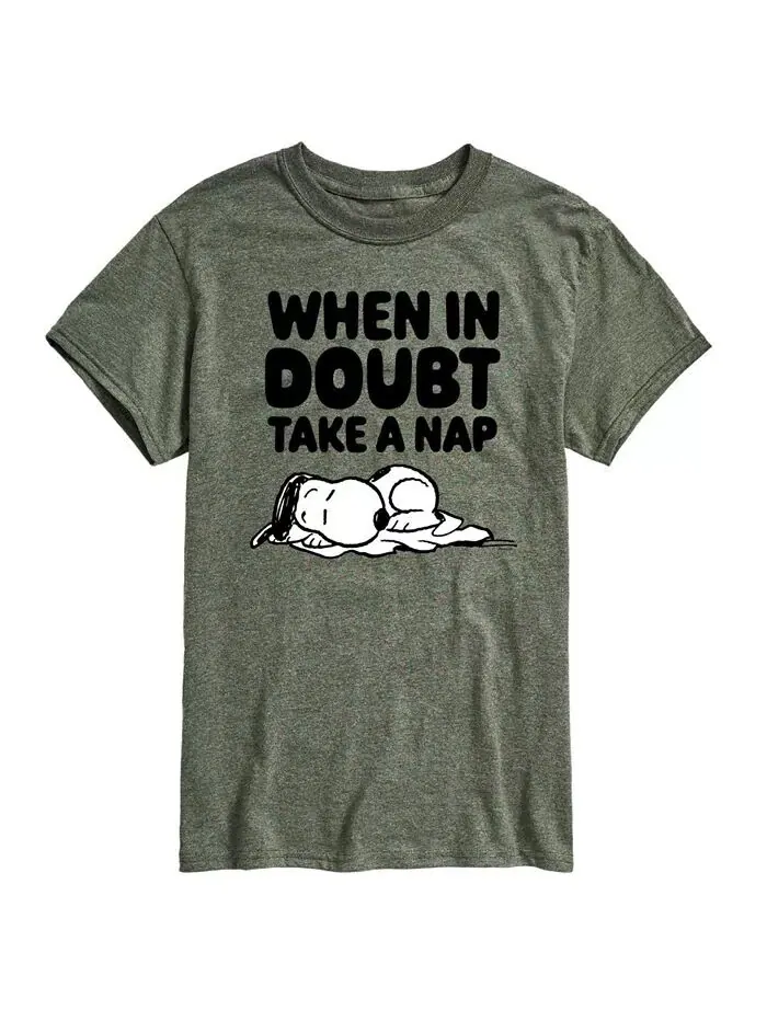 Мужская футболка с коротким рукавом Hybrid Apparel Peanuts Nap AIRWAVES — изображение 6 из 8, желтый