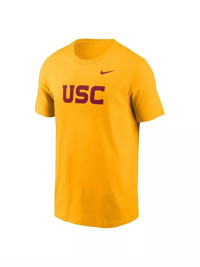 Мужская золотая футболка USC Trojans Primetime Evergreen с надписью Nike — изображение 3 из 3, золото