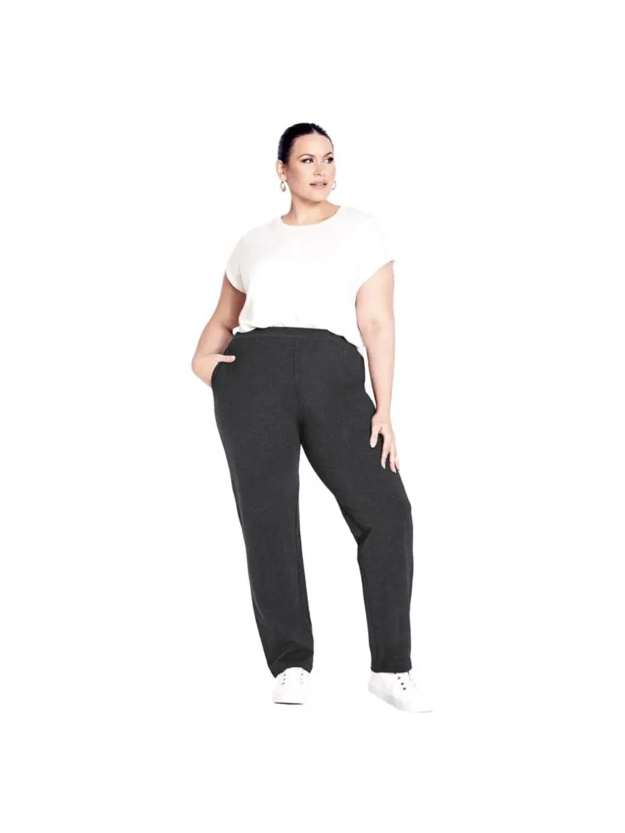 Женские спортивные брюки Active Pant с высокой посадкой, бренд AVENUE — изображение 1 из 3, темный темно-серый