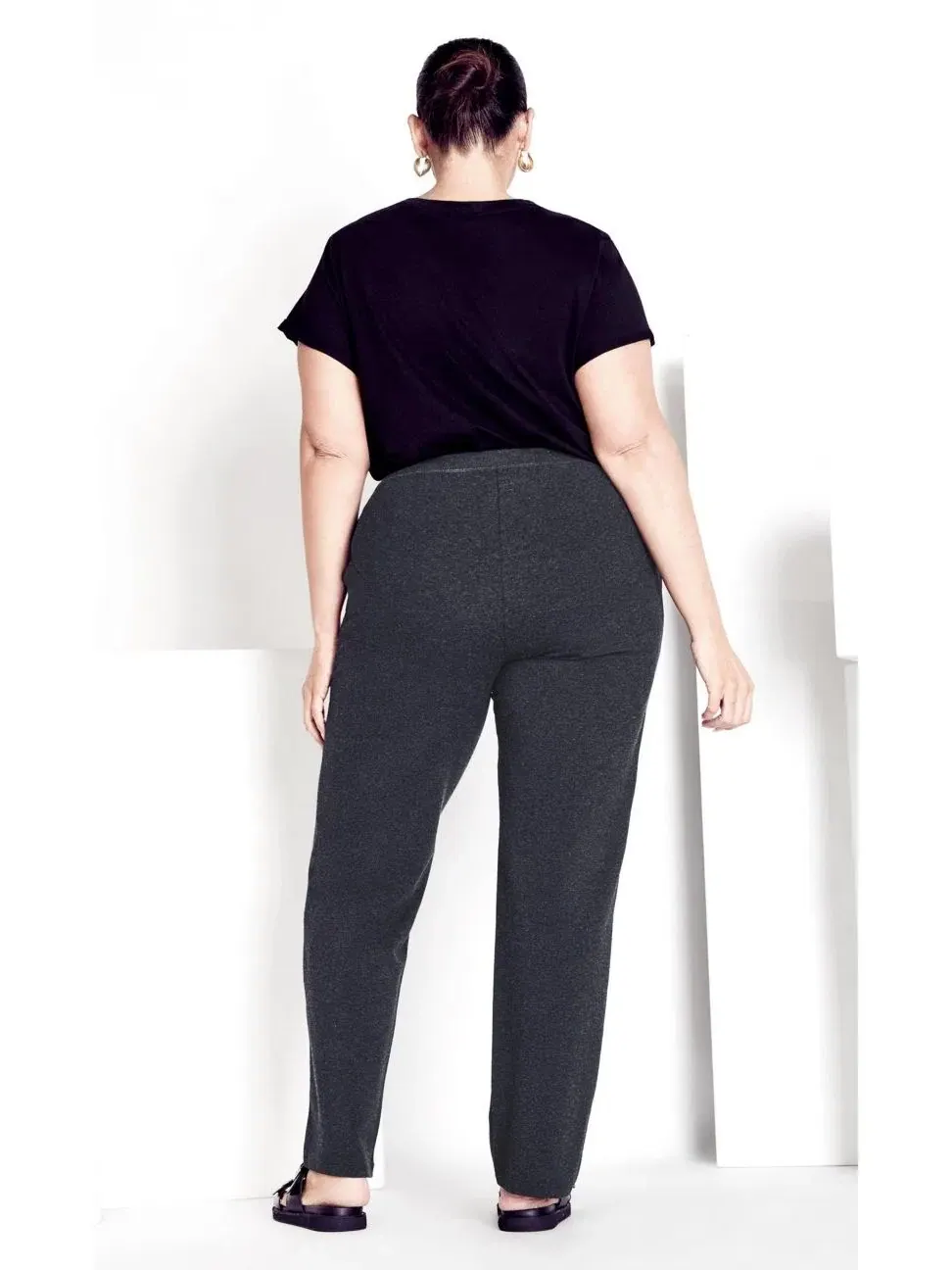 Женские спортивные брюки Active Pant с высокой посадкой, бренд AVENUE — изображение 2 из 3, темный темно-серый