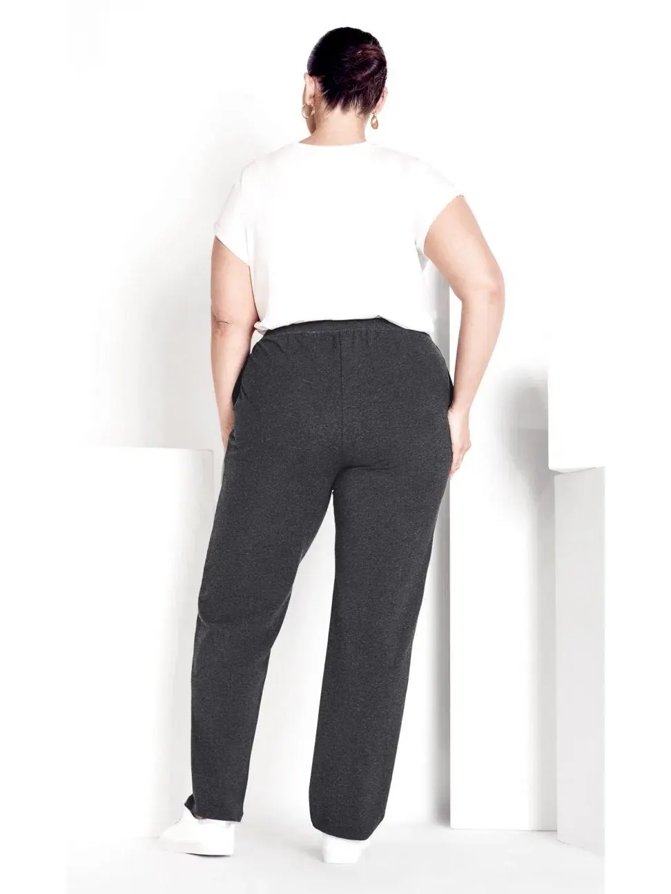 Женские спортивные брюки Active Pant с высокой посадкой, бренд AVENUE — изображение 3 из 3, темный темно-серый