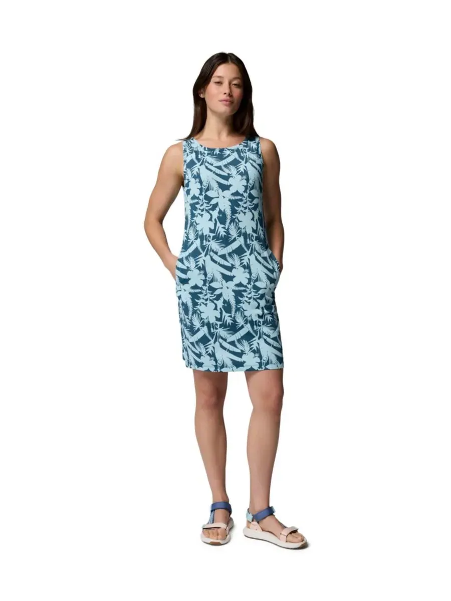 Платье Chill River с принтом Columbia, Everblue Botaniflage Tonal