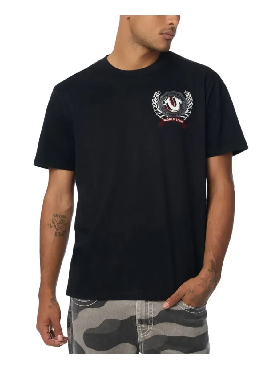 Футболка с принтом Horseshoe Crest True Religion — изображение 2 из 3, черный