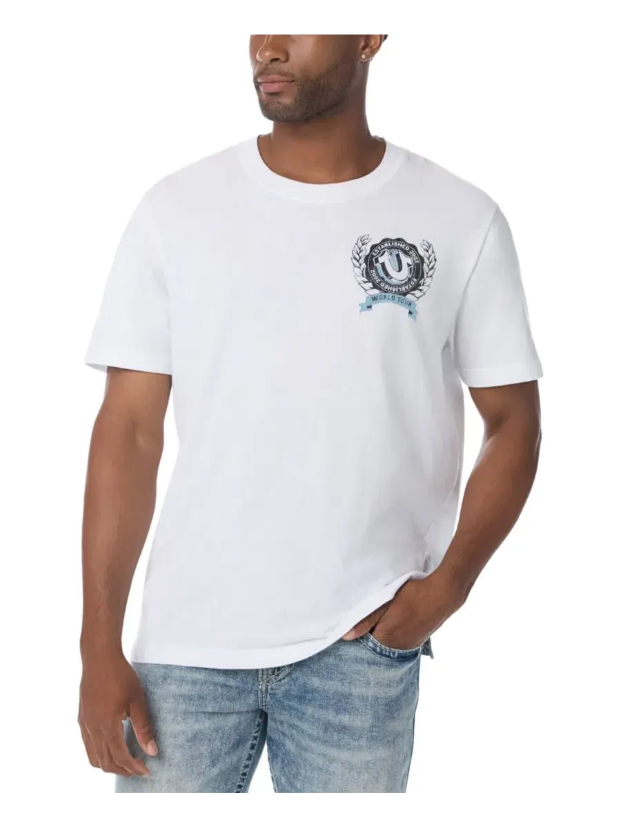 Футболка с принтом Horseshoe Crest True Religion — изображение 2 из 3, белый