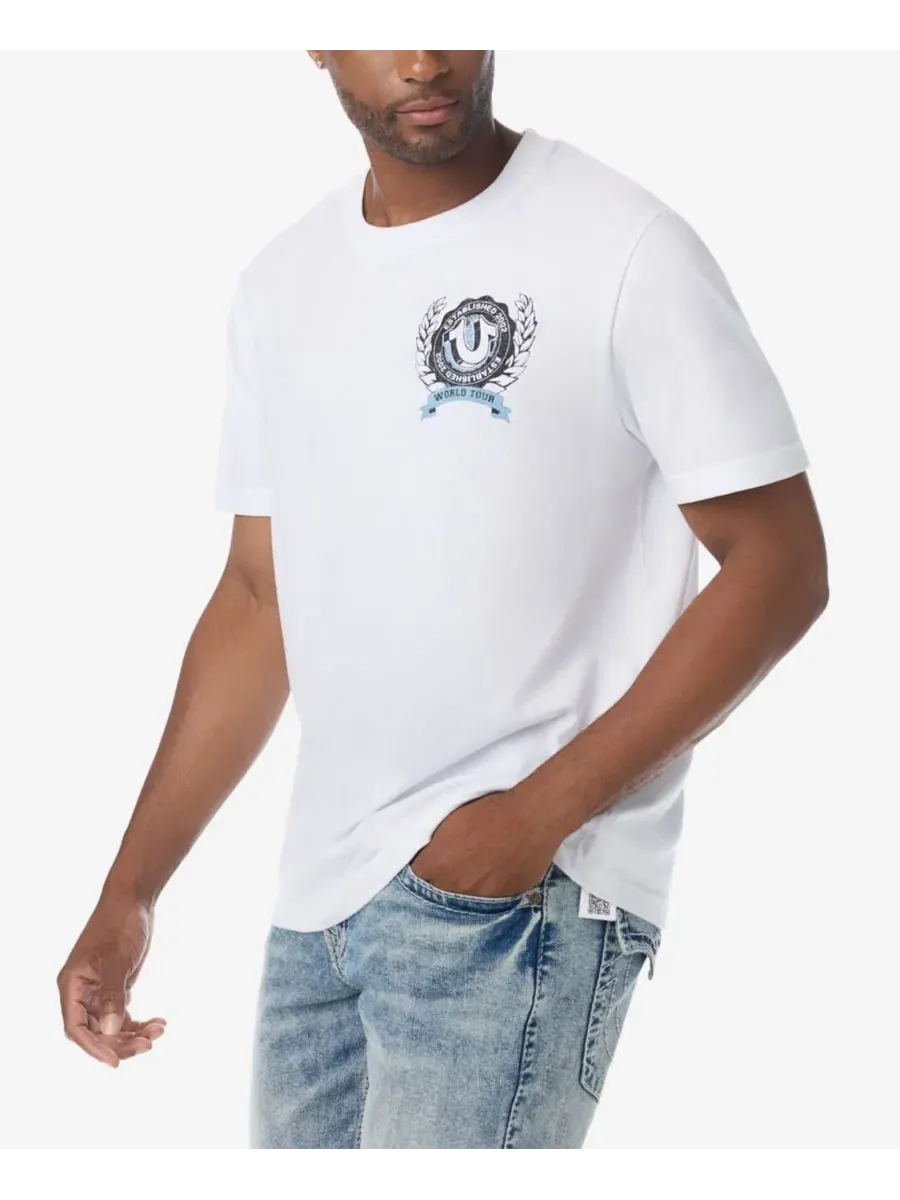 Футболка с принтом Horseshoe Crest True Religion — изображение 3 из 3, белый