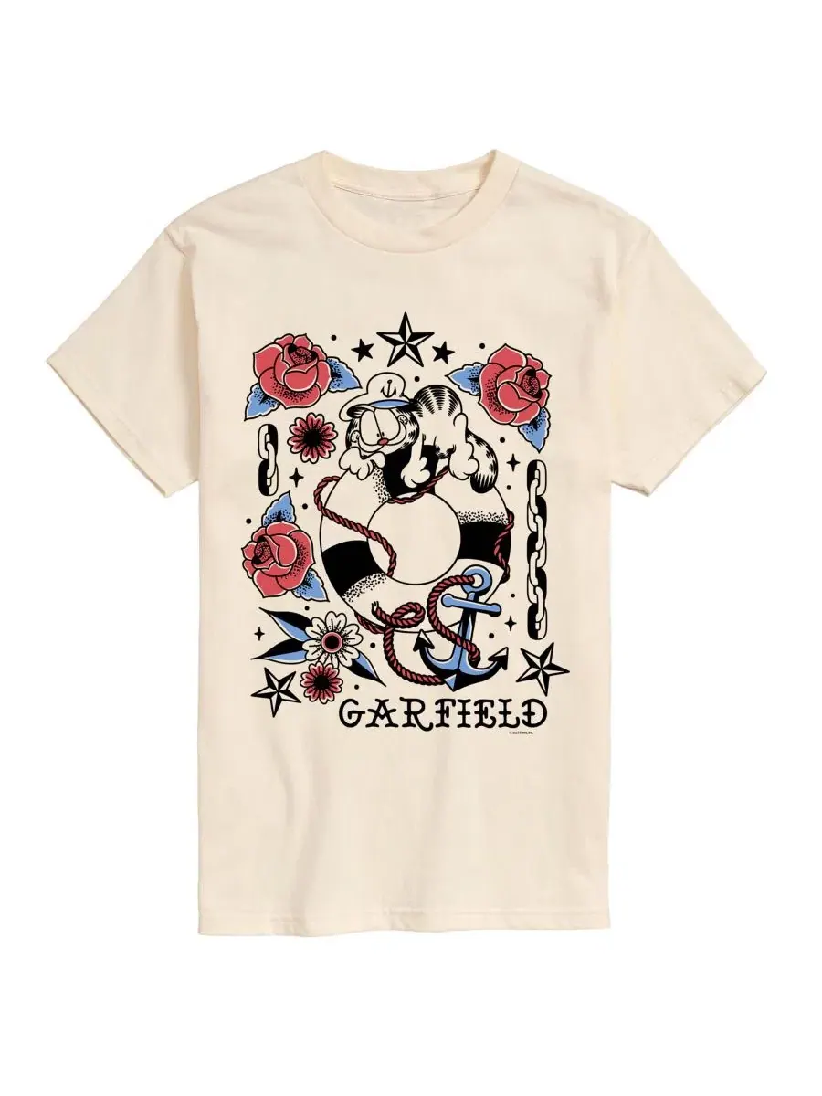 Футболка с коротким рукавом Garfield Tattoo Flash AIRWAVES — изображение 1 из 3, бежевый