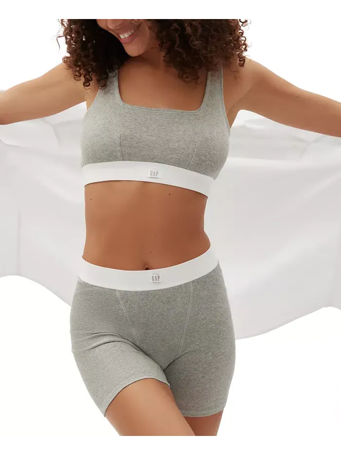 Бюстгальтер-бралетт Comfort с логотипом GapBody GPW01052 — изображение 4 из 4, серый