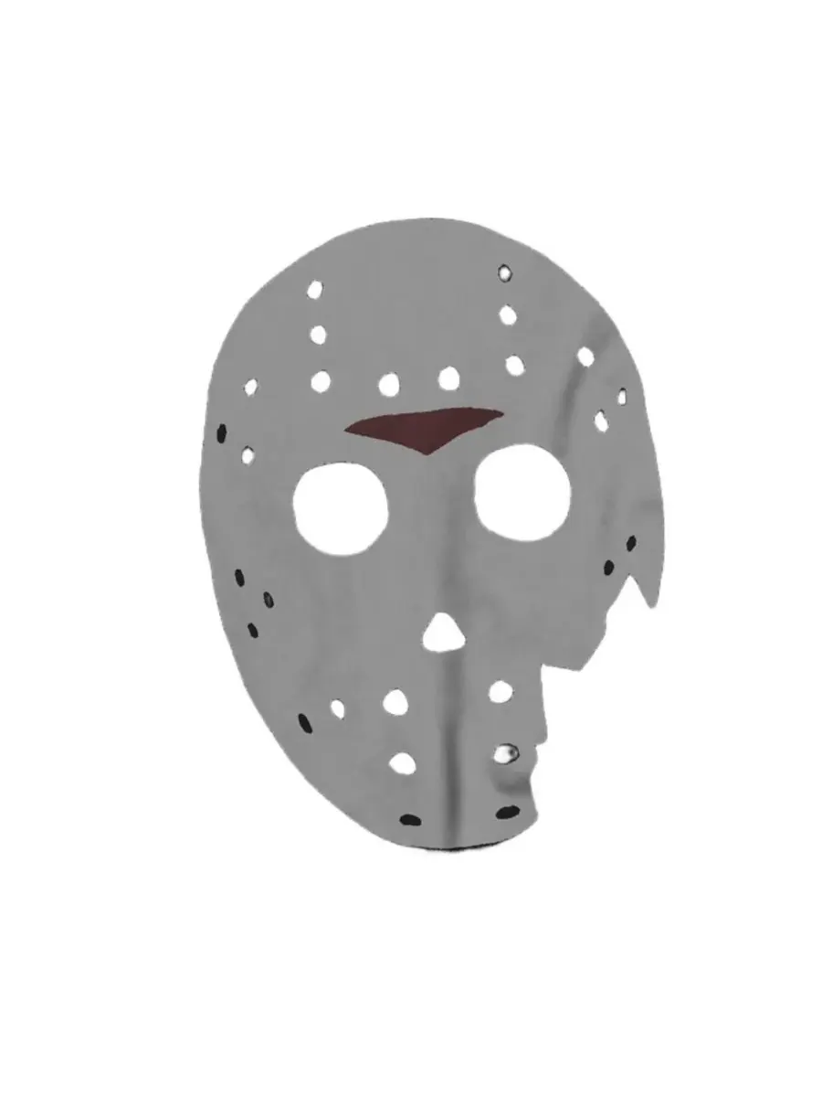 Футболка с принтом Jason Mask Friday The 13th — изображение 2 из 3, черный