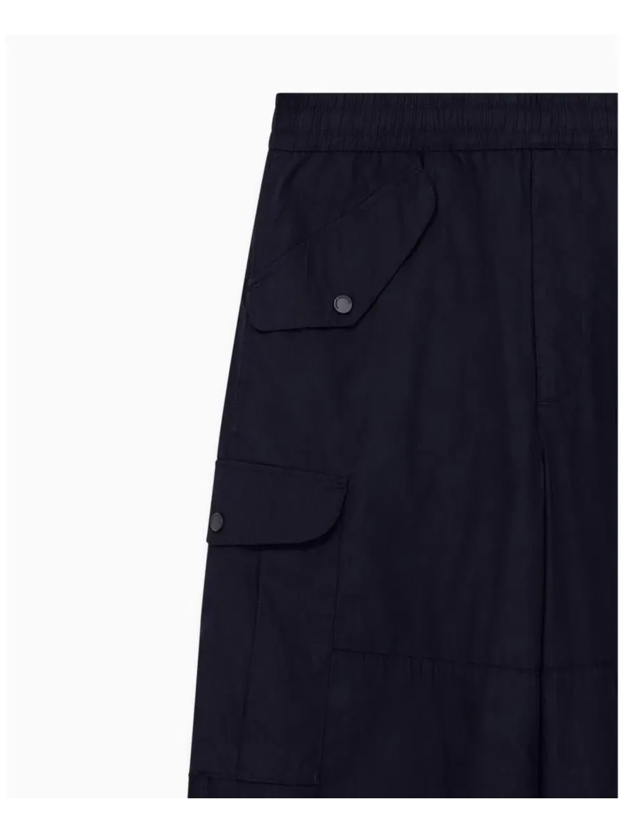 Штаны карго из хлопкового поплина A|X Armani Exchange — изображение 5 из 6, глубокий темно-синий