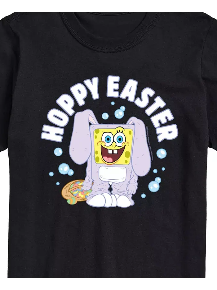 Мужская футболка с коротким рукавом SpongeBob SquarePants Hoppy Easter AIRWAVES — изображение 3 из 3, черный
