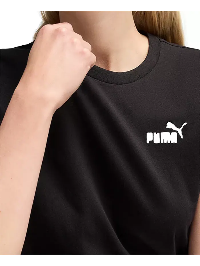 Женская футболка Essential Small Logo Puma — изображение 5 из 5, черный