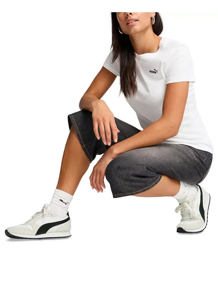 Женская футболка Essential Small Logo Puma — изображение 3 из 4, белый