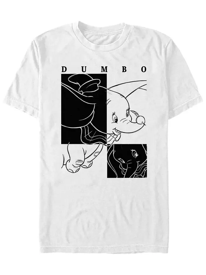 Мужская контрастная футболка с коротким рукавом Dumbo Fifth Sun — изображение 2 из 2, черный