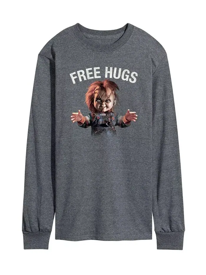 Мужская футболка с длинным рукавом Chucky Free Hugs AIRWAVES — изображение 1 из 2, серый