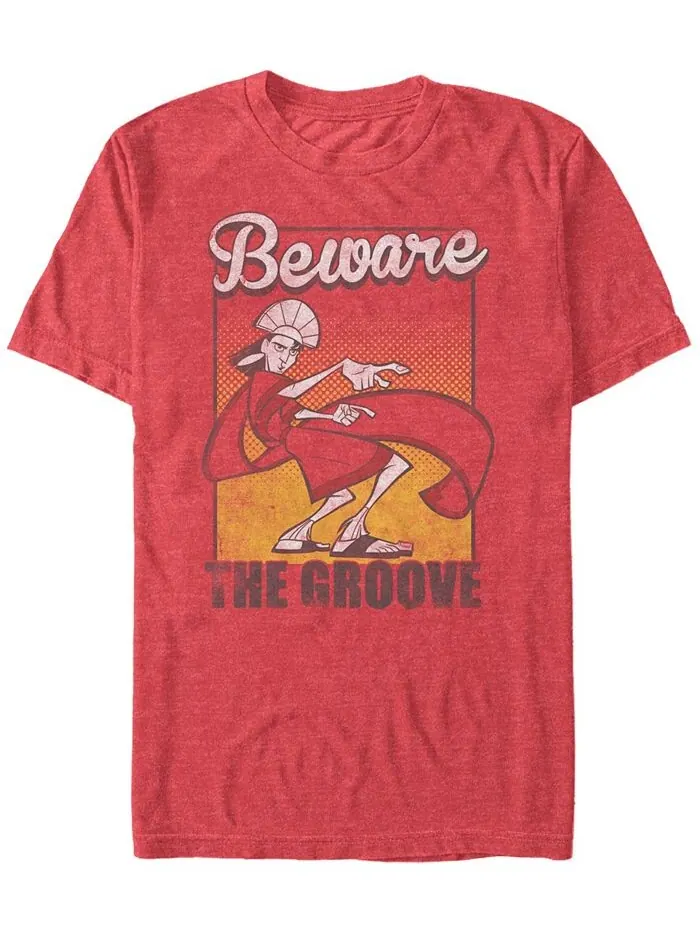 Мужская футболка Disney The Emperor's New Groove Kuzco Beware of The Groove с короткими рукавами — изображение 1 из 1