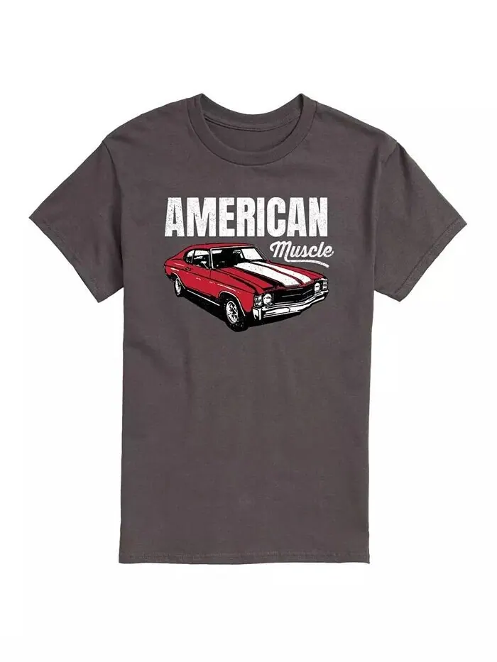Мужская футболка с коротким рукавом American Muscle Car AIRWAVES — изображение 1 из 3, серый