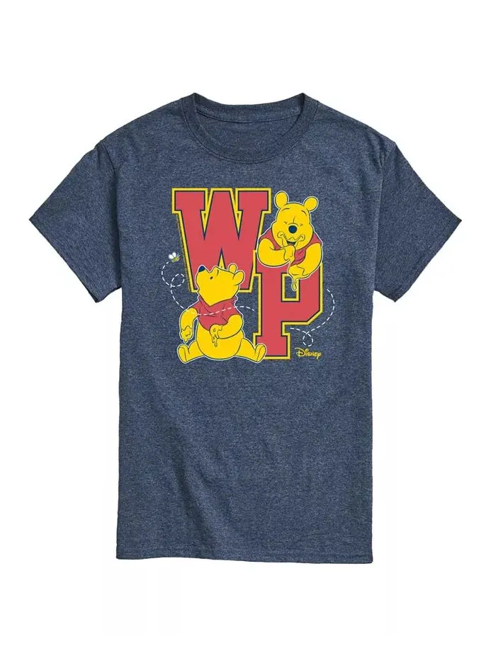 Мужская футболка с коротким рукавом Hybrid Apparel Winnie the Pooh Collegiate Letters AIRWAVES — изображение 6 из 9, черный