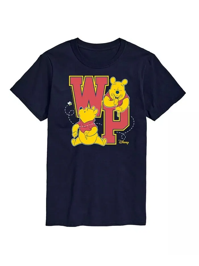 Мужская футболка с коротким рукавом Hybrid Apparel Winnie the Pooh Collegiate Letters AIRWAVES — изображение 9 из 9, черный