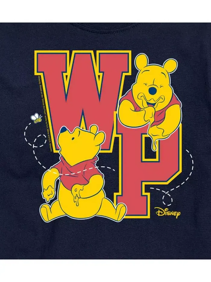 Футболка мужская с коротким рукавом Hybrid Apparel Winnie the Pooh Collegiate Letters AIRWAVES — изображение 7 из 8, синий
