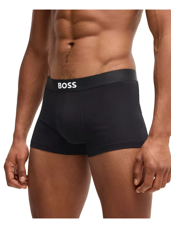 Мужские трусы с логотипом Icon, 3 шт Hugo Boss — изображение 5 из 5, черный
