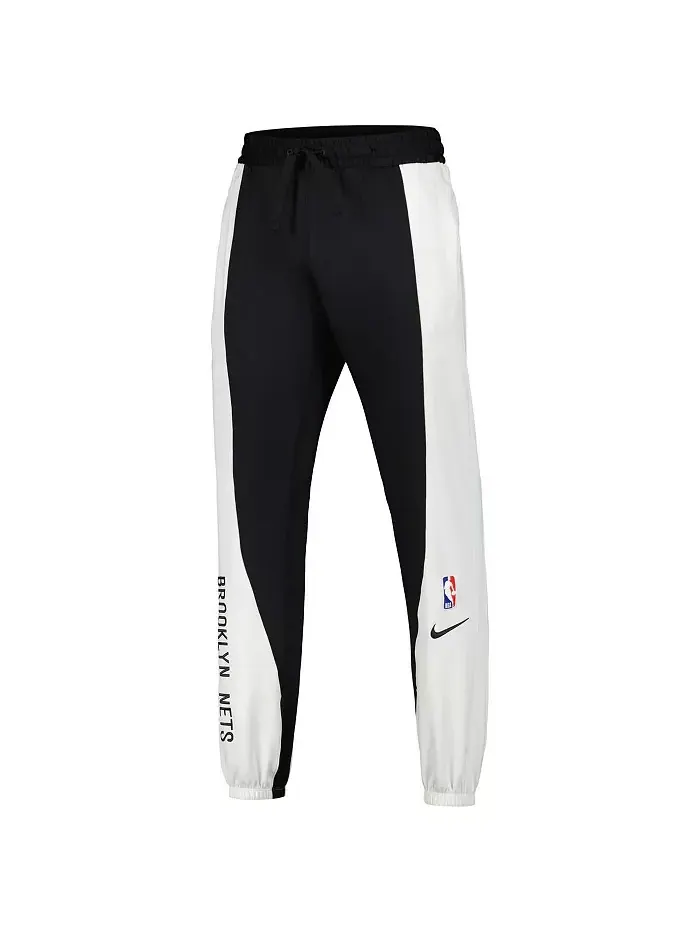 Мужские брюки Brooklyn Nets 2023/24 Authentic Showtime — изображение 3 из 3, черные и белые