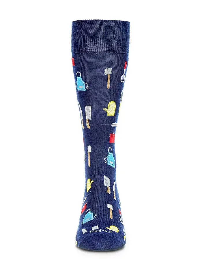 Мужские носки Occupation Novelty Crew MeMoi — изображение 2 из 3, темно-синий