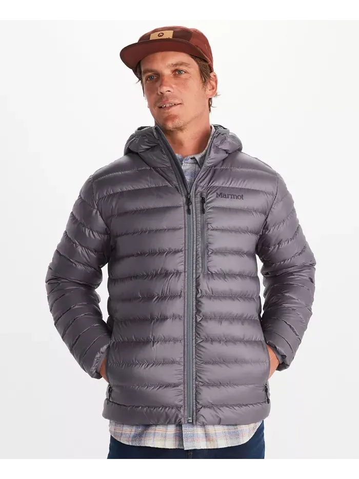 Мужская утепленная худи Marmot Highlander Down Hoody — изображение 15 из 15, темно-синий