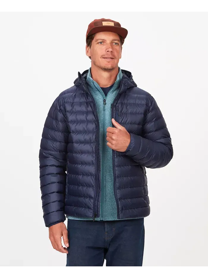 Мужская утепленная худи Marmot Highlander Down Hoody — изображение 3 из 15, темно-синий