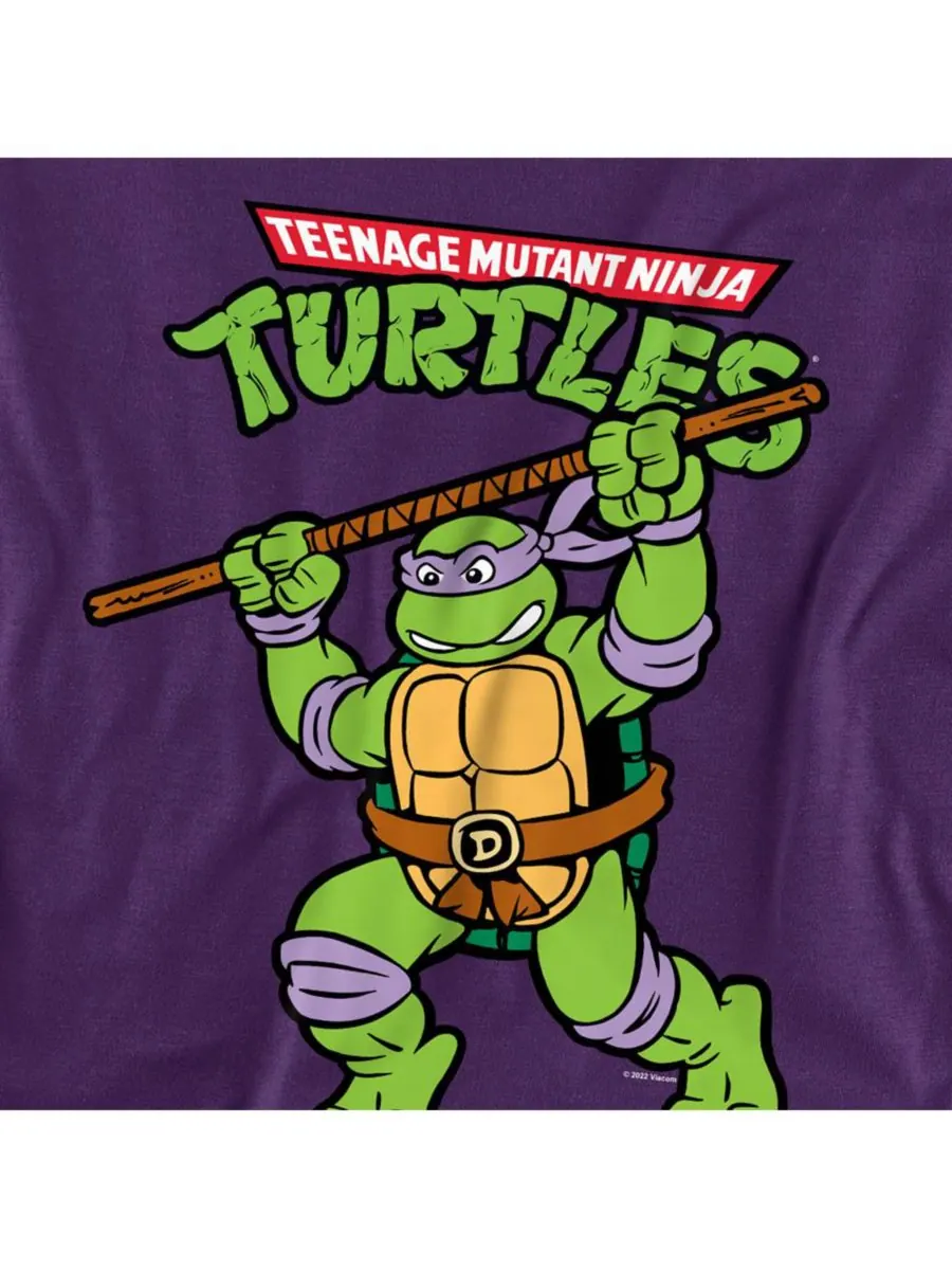 Мужская футболка TMNT Донни Соло TEENAGE MUTANT NINJA TURTLES — изображение 2 из 3, фиолетовый
