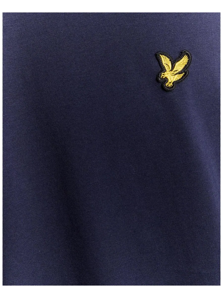 Мужская однотонная футболка с длинным рукавом Lyle & Scott — изображение 6 из 6, темно-синий
