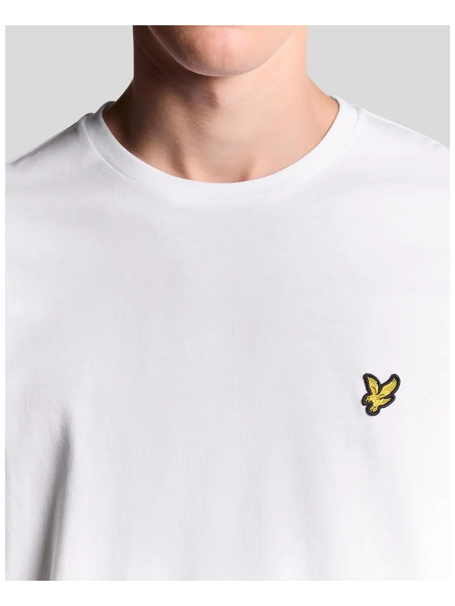 Мужская однотонная футболка с длинным рукавом Lyle & Scott — изображение 3 из 5, белый