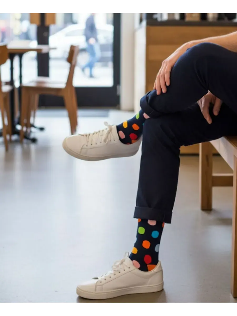 Набор мужских носков Happy Hour, 3 шт Love Sock Company — изображение 3 из 4, черный мульти