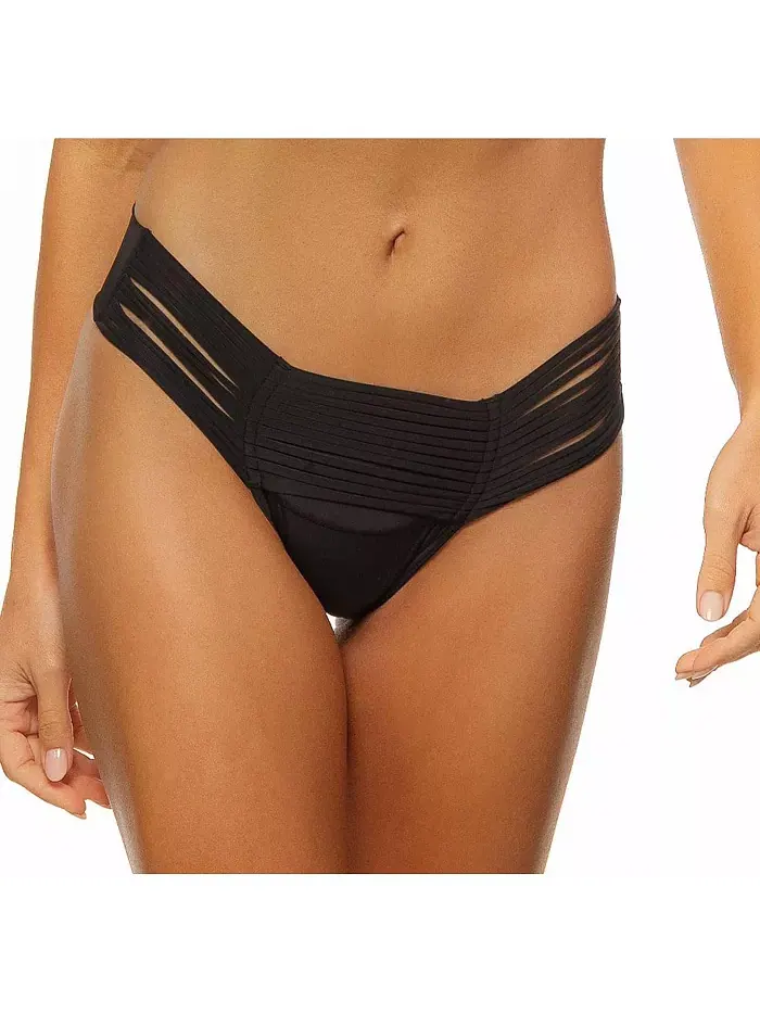 Женские плавки-бикини с многослойной резинкой Guria Beachwear — изображение 1 из 3, черный