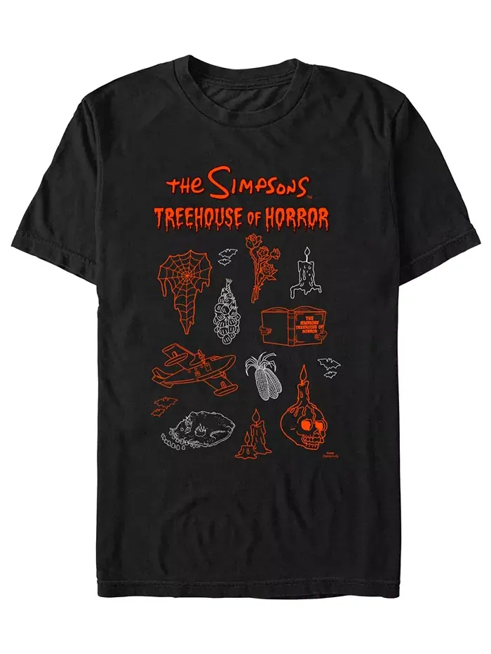 Мужская футболка с принтом The Simpsons Fifth Sun — изображение 1 из 3, черный