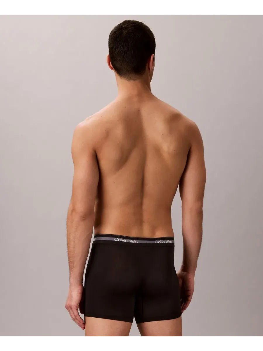 Мужские боксерские трусы Icon Active Mesh, комплект из 3 штук Calvin Klein — изображение 5 из 6, черный