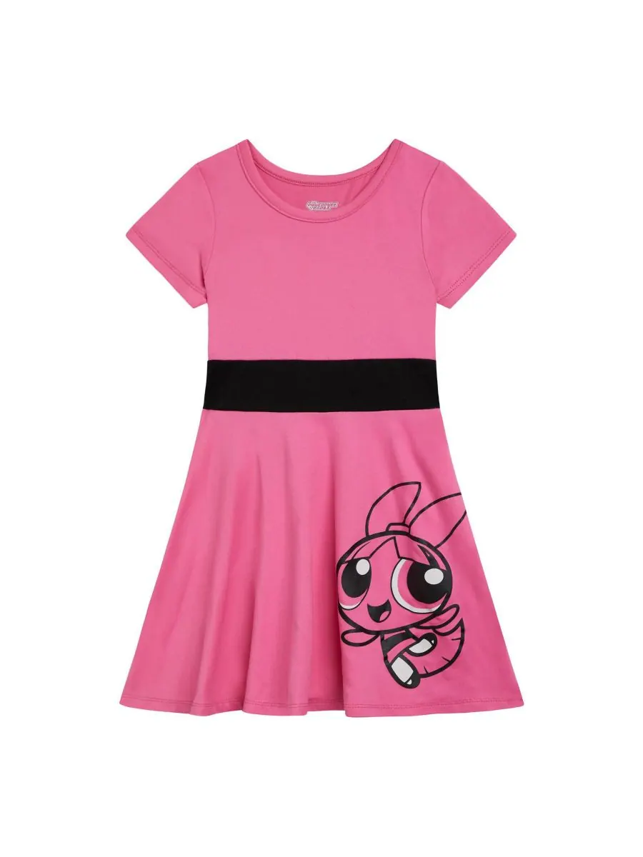 Детское платье для косплея Суперкрошки (размеры от 2T до 14-16) Powerpuff Girls