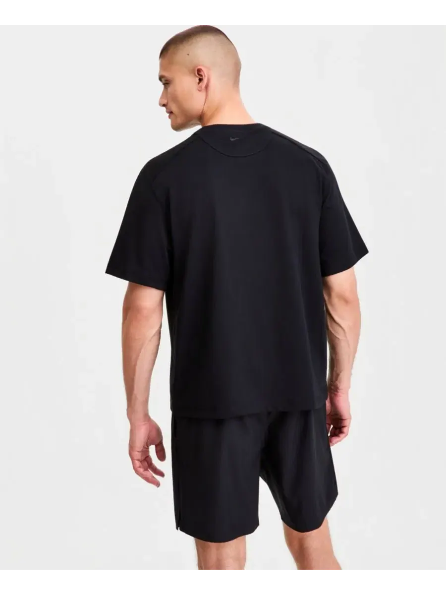 Мужская тренировочная футболка NAC с круглым вырезом Nike — изображение 2 из 6, черный/серый