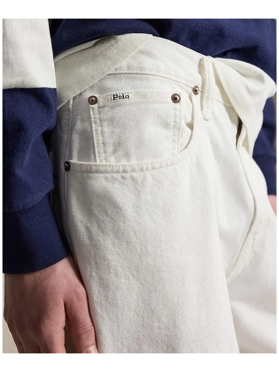Мужские джинсы Rivington Relaxed Polo Ralph Lauren — изображение 4 из 6, белый