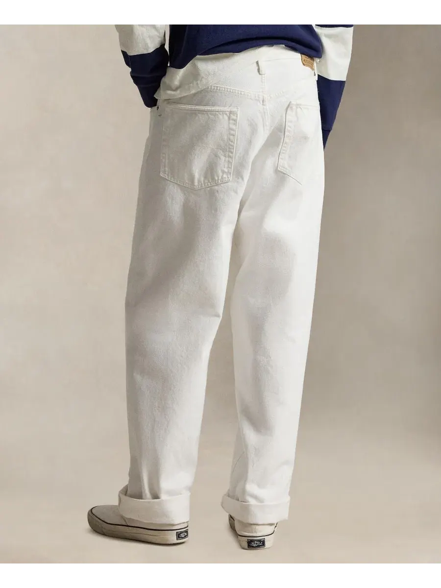 Мужские джинсы Rivington Relaxed Polo Ralph Lauren — изображение 5 из 6, белый