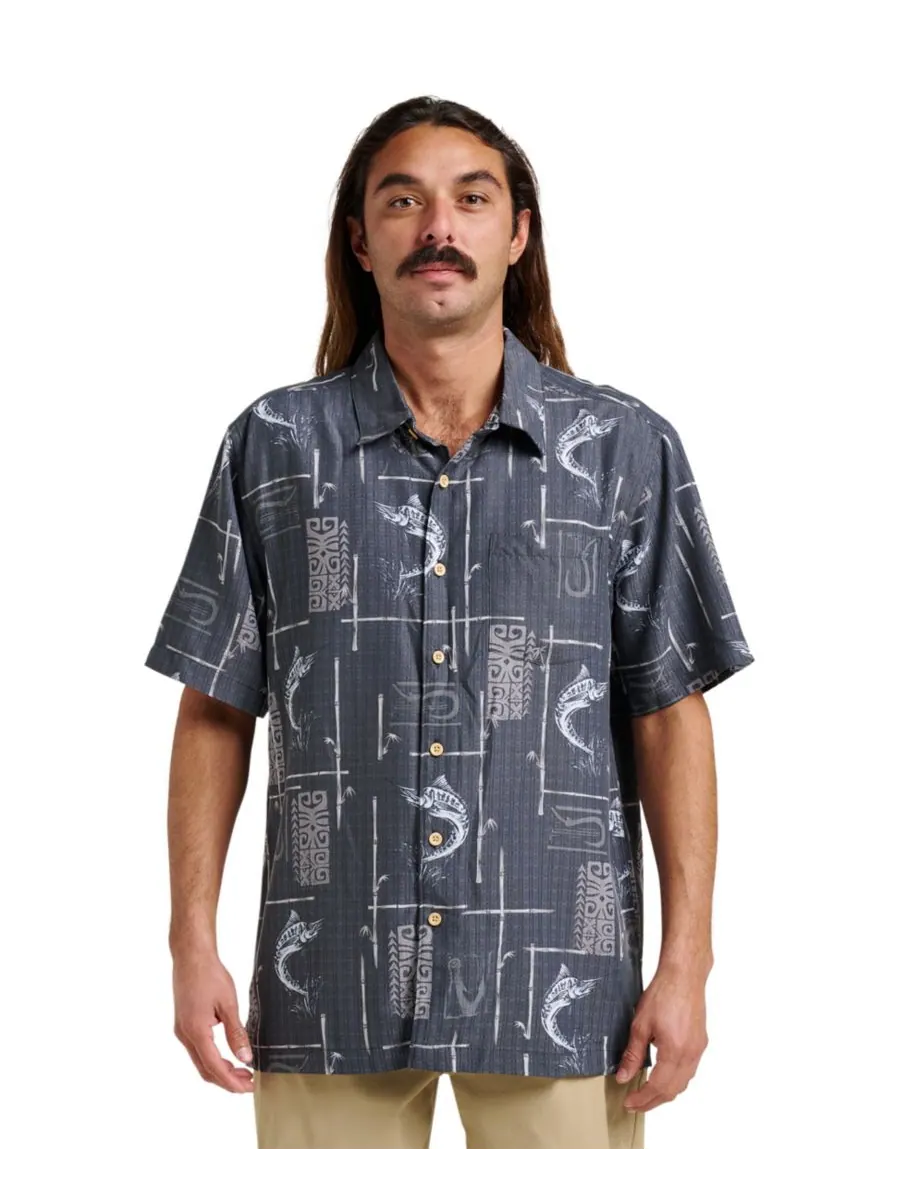 Мужская рубашка Quiksilver Comfort Fit Quiksilver Waterman — изображение 1 из 3, фантомный