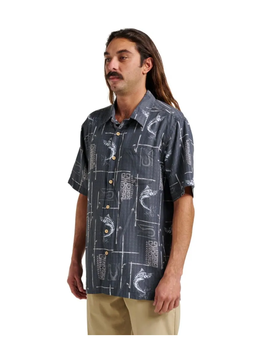 Мужская рубашка Quiksilver Comfort Fit Quiksilver Waterman — изображение 2 из 3, фантомный
