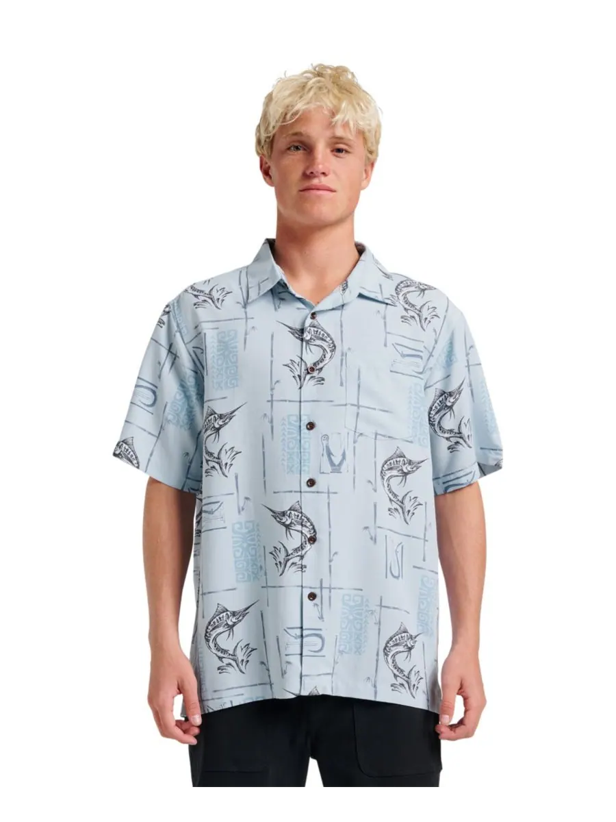 Мужская рубашка Quiksilver Comfort Fit Quiksilver Waterman — изображение 1 из 6, синий